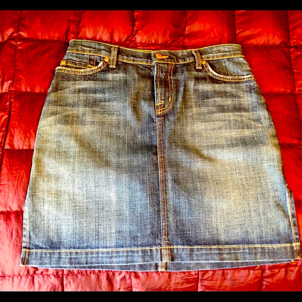 David Kahn jean skirt